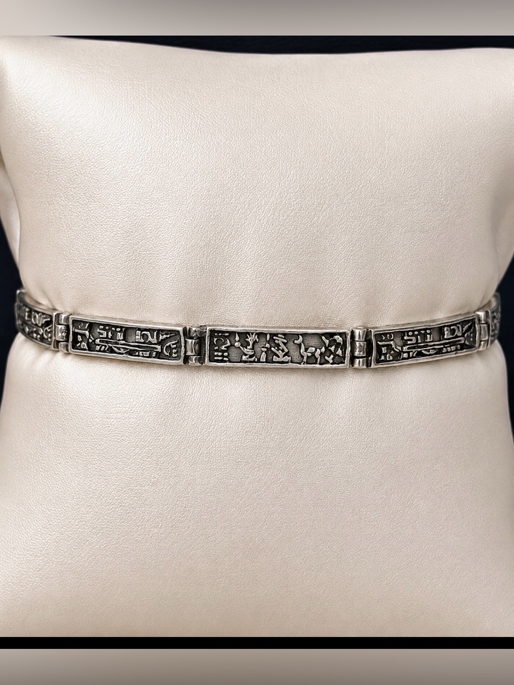 ARTE ORFEBRE 925 Sterling Silver Vintage Peru Storyteller Bracelet